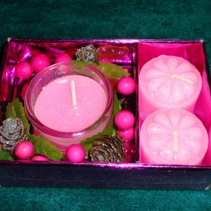 Pink Candle Set